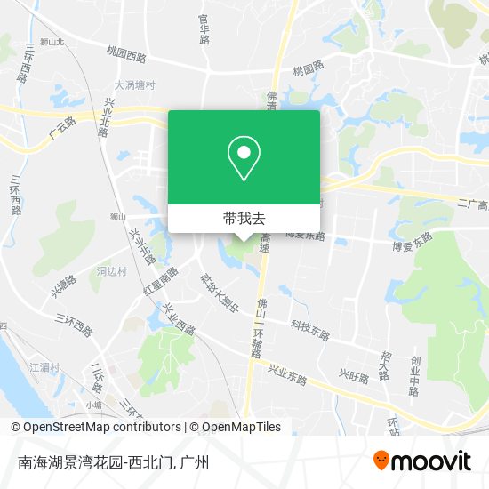 南海湖景湾花园-西北门地图
