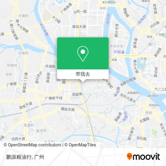 鹏源粮油行地图