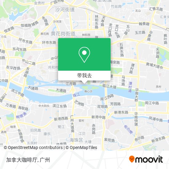 加拿大咖啡厅地图