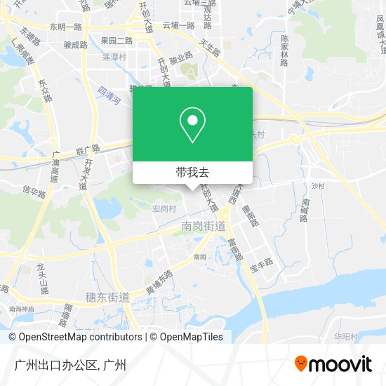 广州出口办公区地图