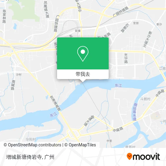 增城新塘倚岩寺地图