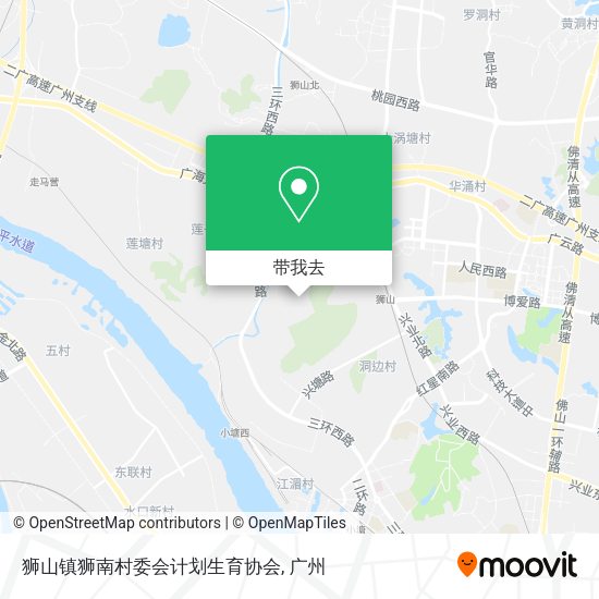 狮山镇狮南村委会计划生育协会地图