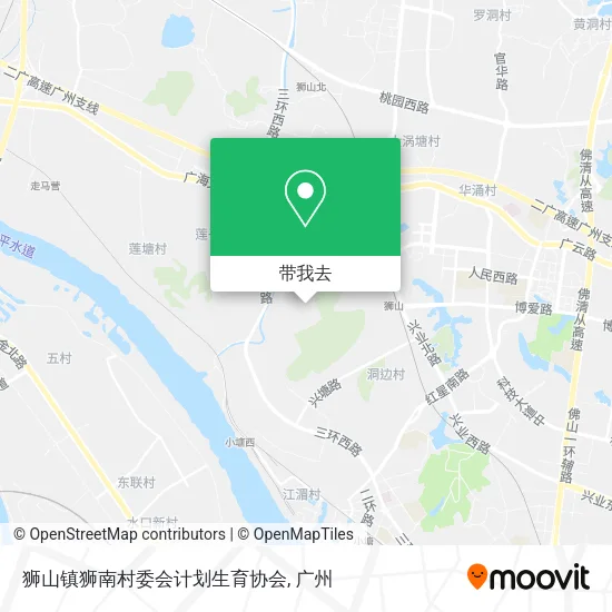 狮山镇狮南村委会计划生育协会地图