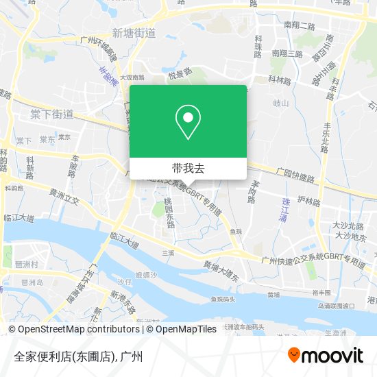 全家便利店(东圃店)地图