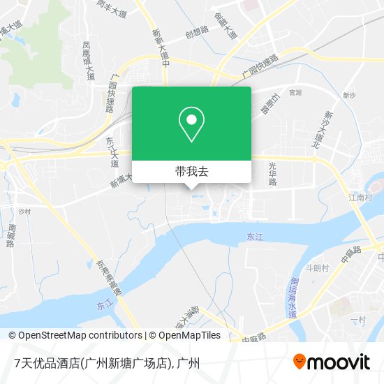 7天优品酒店(广州新塘广场店)地图