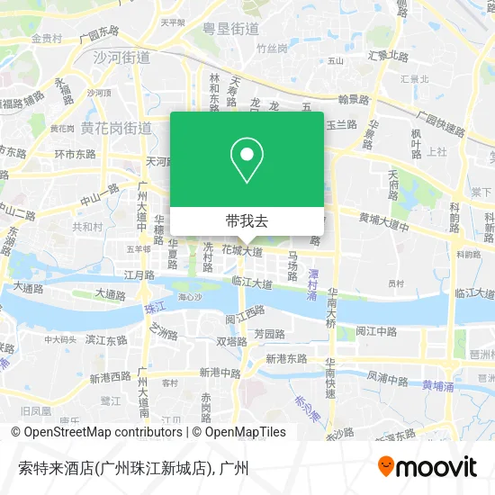 索特来酒店(广州珠江新城店)地图