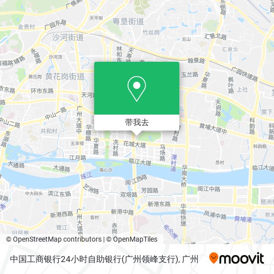 中国工商银行24小时自助银行(广州领峰支行)地图