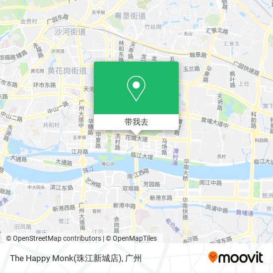 The Happy Monk(珠江新城店)地图
