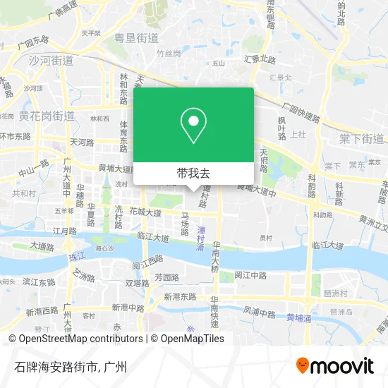 石牌海安路街市地图