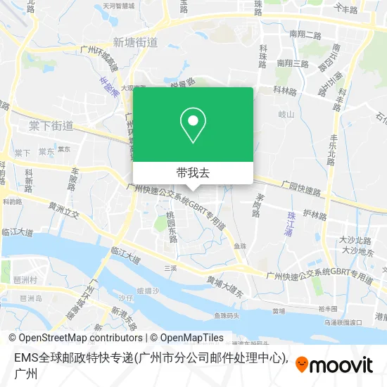 EMS全球邮政特快专递(广州市分公司邮件处理中心)地图