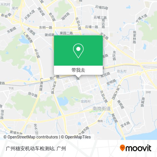 广州穗安机动车检测站地图