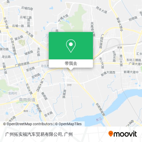 广州拓实福汽车贸易有限公司地图
