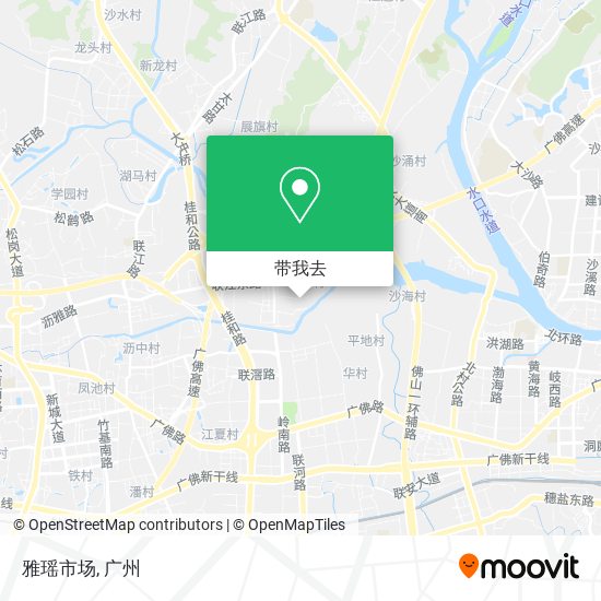 雅瑶市场地图