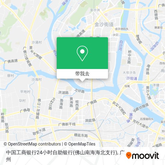 中国工商银行24小时自助银行(佛山南海海北支行)地图