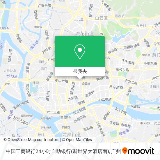 中国工商银行24小时自助银行(新世界大酒店南)地图