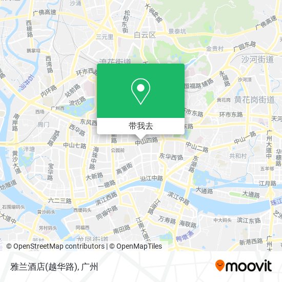 雅兰酒店(越华路)地图