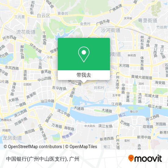 中国银行(广州中山医支行)地图