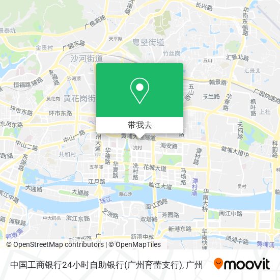 中国工商银行24小时自助银行(广州育蕾支行)地图