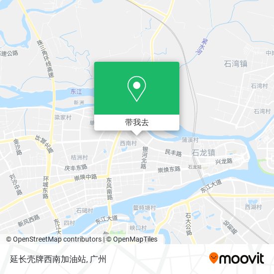 延长壳牌西南加油站地图