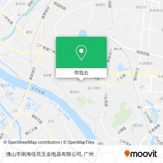 佛山市南海佳亮五金电器有限公司地图