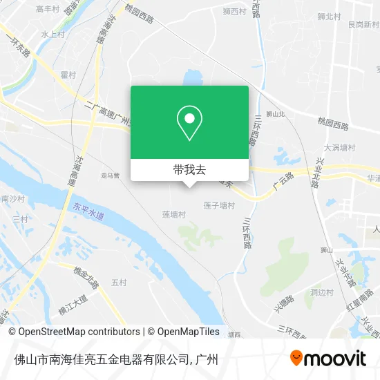 佛山市南海佳亮五金电器有限公司地图