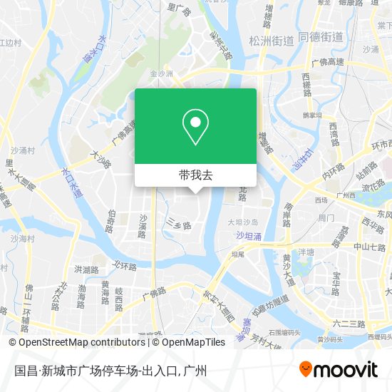 国昌·新城市广场停车场-出入口地图