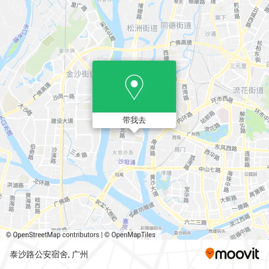 泰沙路公安宿舍地图