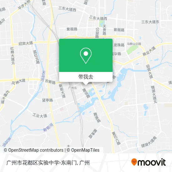 广州市花都区实验中学-东南门地图