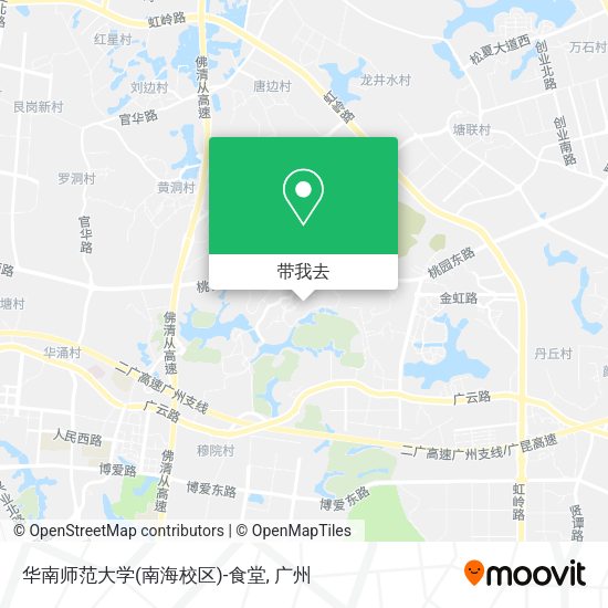 华南师范大学(南海校区)-食堂地图