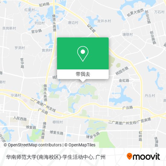 华南师范大学(南海校区)-学生活动中心地图