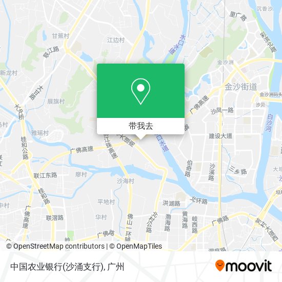 中国农业银行(沙涌支行)地图