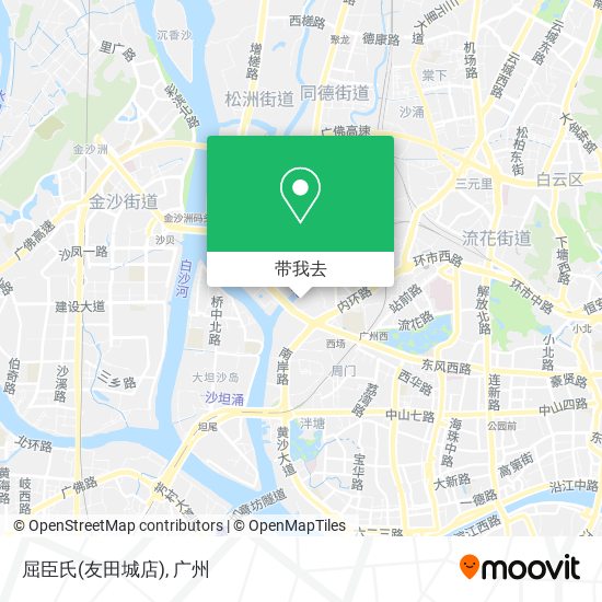 屈臣氏(友田城店)地图
