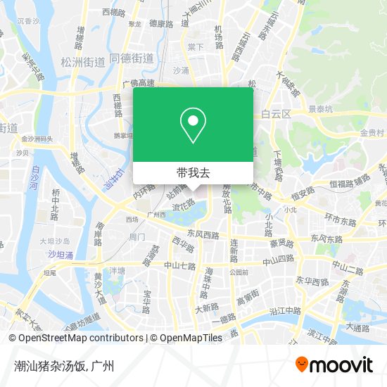 潮汕猪杂汤饭地图