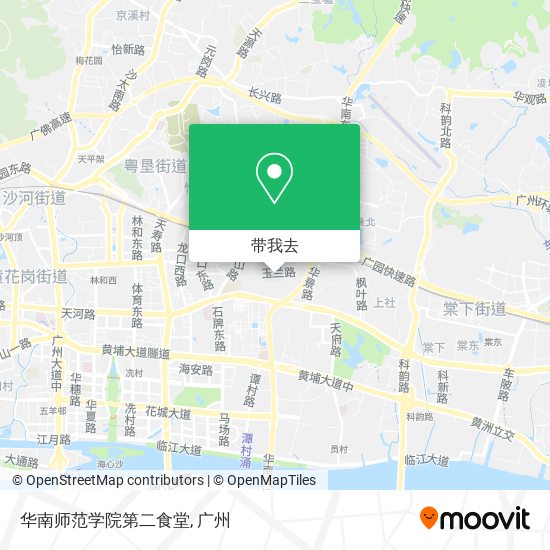 华南师范学院第二食堂地图