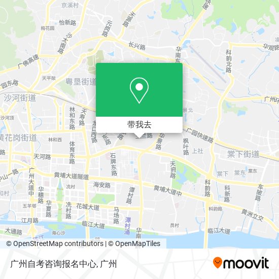 广州自考咨询报名中心地图