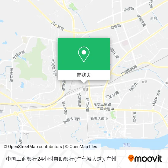 中国工商银行24小时自助银行(汽车城大道)地图