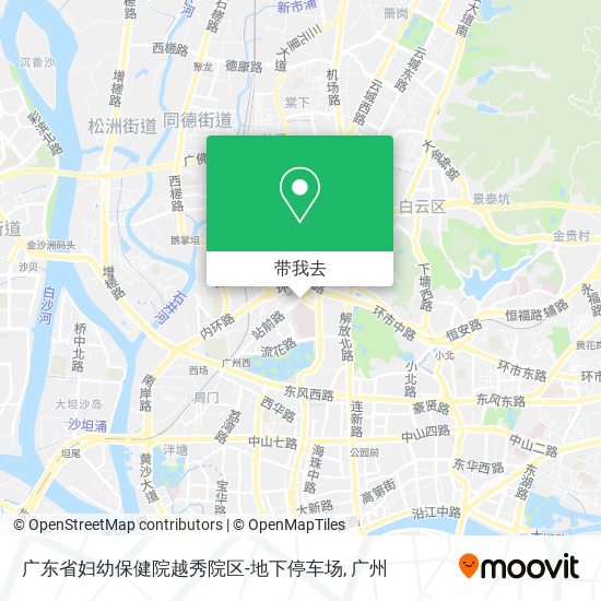 广东省妇幼保健院越秀院区-地下停车场地图
