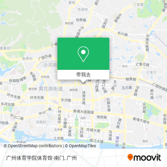 广州体育学院体育馆-南门地图