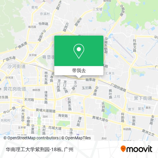 华南理工大学紫荆园-18栋地图