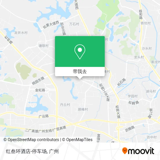 红叁环酒店-停车场地图