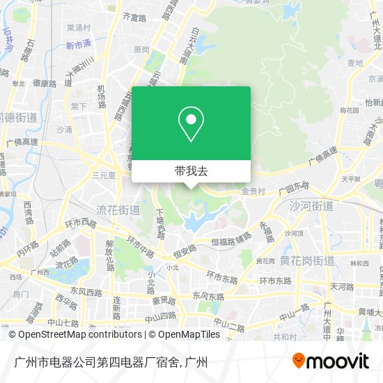 广州市电器公司第四电器厂宿舍地图