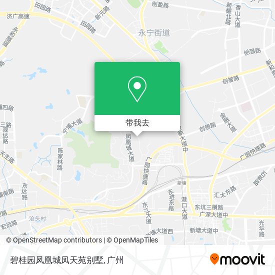 碧桂园凤凰城凤天苑别墅地图