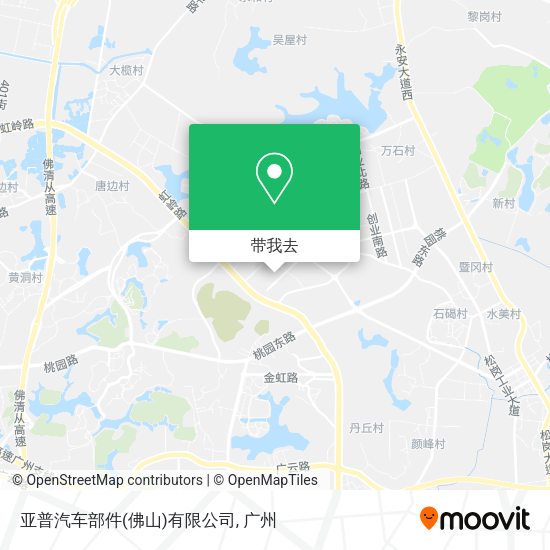 亚普汽车部件(佛山)有限公司地图