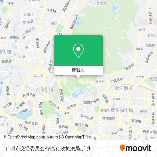 广州市交通委员会-综合行政执法局地图