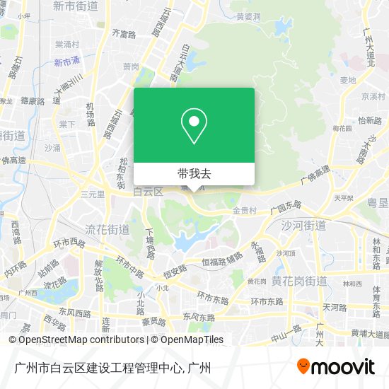 广州市白云区建设工程管理中心地图