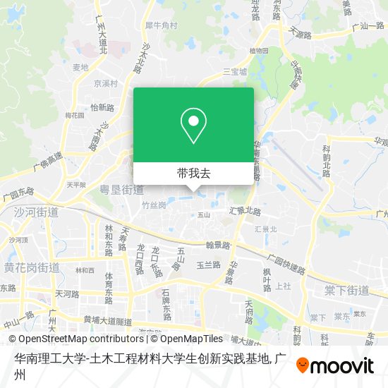 华南理工大学-土木工程材料大学生创新实践基地地图