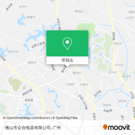 佛山市众合电器有限公司地图
