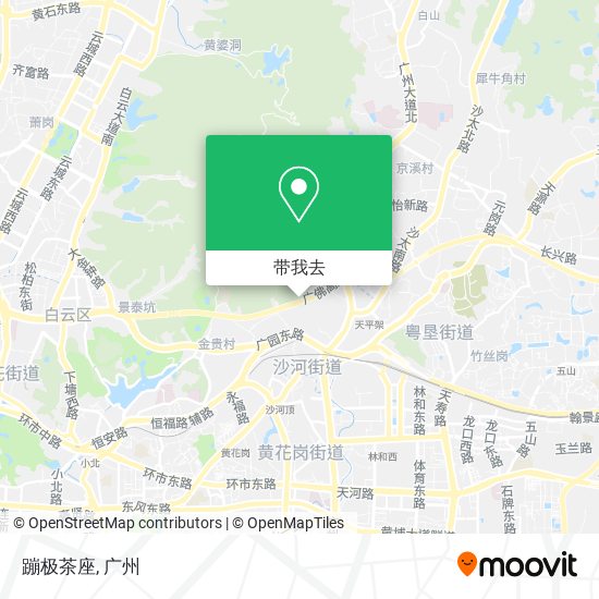 蹦极茶座地图