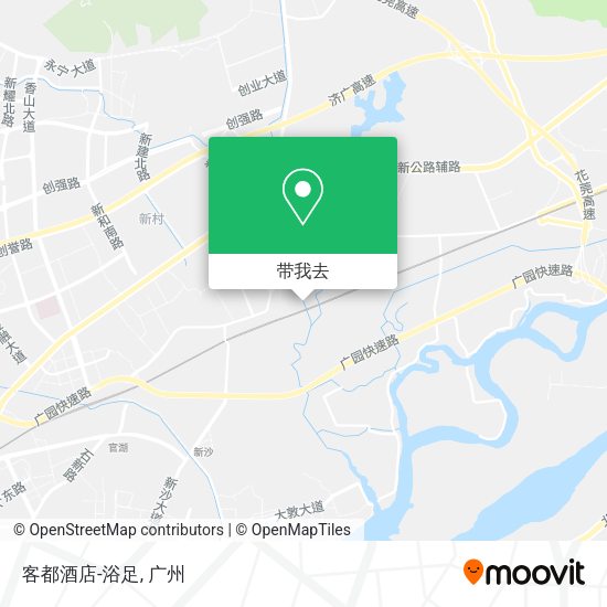 客都酒店-浴足地图