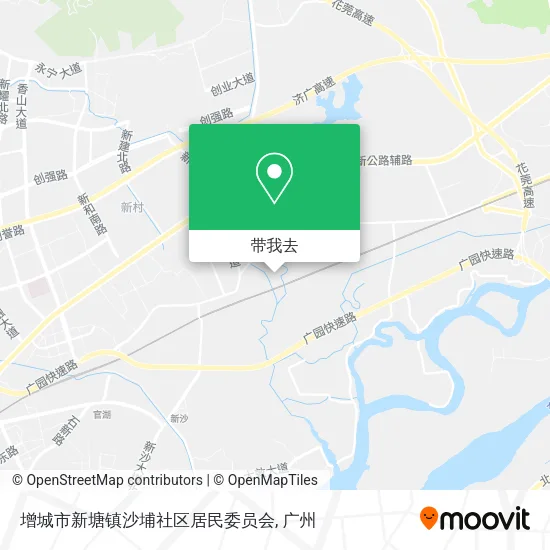 增城市新塘镇沙埔社区居民委员会地图